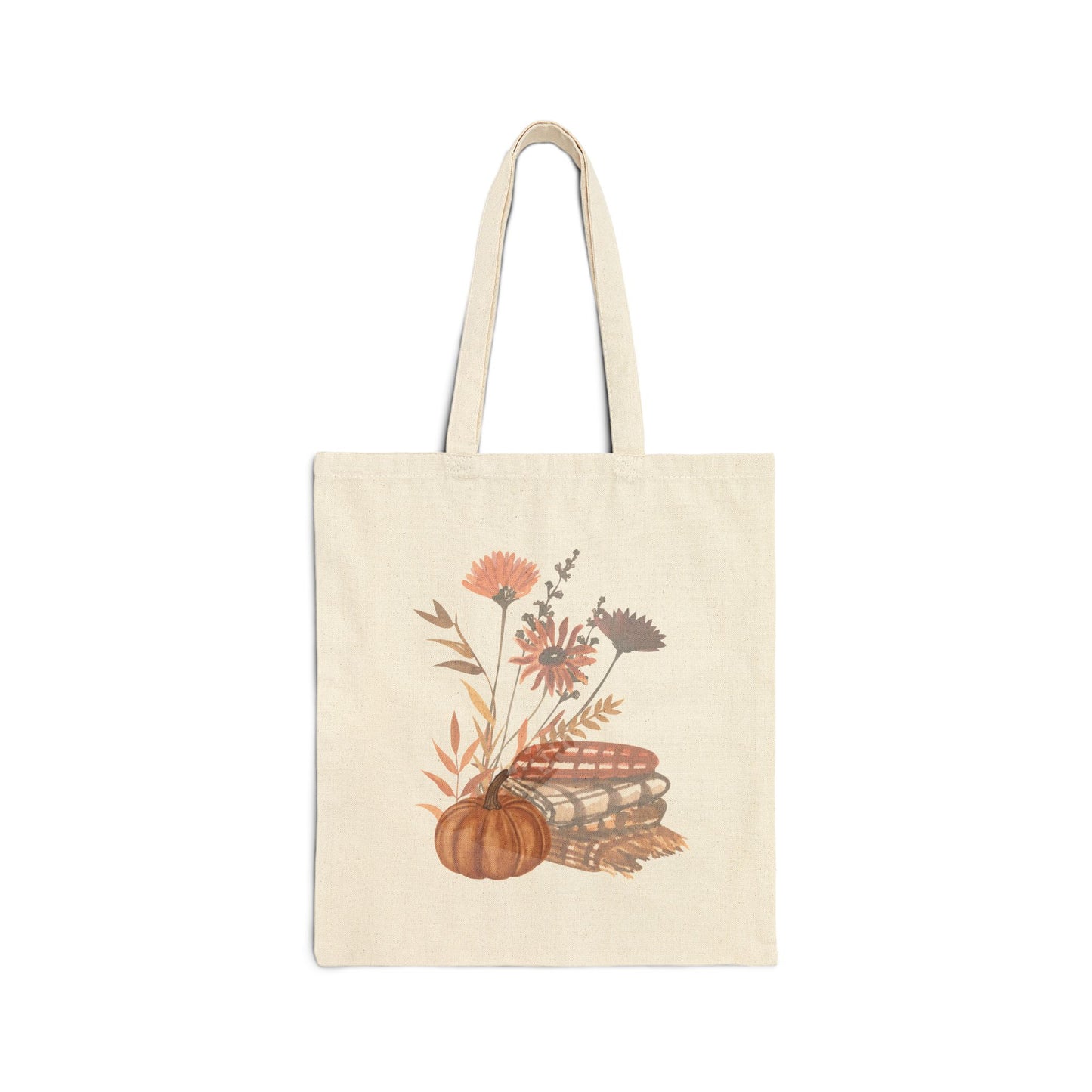 Autumn Floral Cotton Canvas Tote Bag, Eco-Friendly Shopper, Fall Market [...]