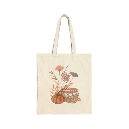 Autumn Floral Cotton Canvas Tote Bag, Eco-Friendly Shopper, Fall Market [...]
