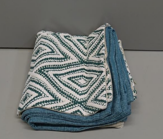 Decorative Throw Pillow Covers Set of 4 Geometric Design Linen Cushion Cover for1