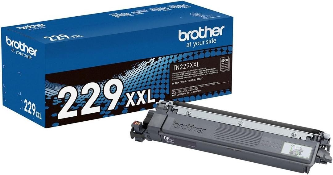 Brother Genuine TN229XXLBK Black Super High Yield Printer Toner Cartridge - Prin0