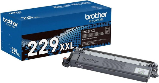 Brother Genuine TN229XXLBK Black Super High Yield Printer Toner Cartridge - Prin0