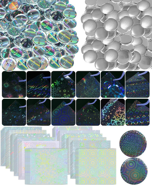 200 Sets Button Maker Supplies for Pin Maker Machine Kit Button Maker Machine,0